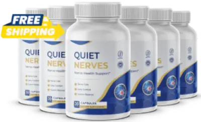 Quiet Nerves supplement bottles with free shipping
